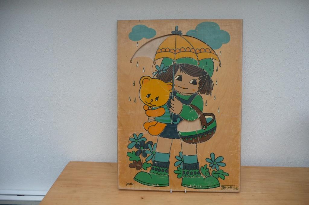 Houten legpuzzel Rolf Jaklien (368a), Kinderen en Baby's, Speelgoed | Kinderpuzzels, Gebruikt, 10 tot 50 stukjes, Van hout, Ophalen of Verzenden