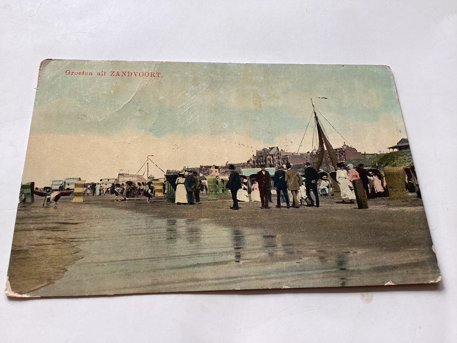 Zandvoort Groeten uit Zandvoort (voor 1920), Ophalen of Verzenden, Voor 1920, Gelopen, Noord-Holland