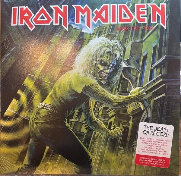 Iron Maiden Killer Italy Tour 1981 Limited 2-lp on red vinyl, Verzenden, Originele persing, 1980 - 1989, Zo goed als nieuw