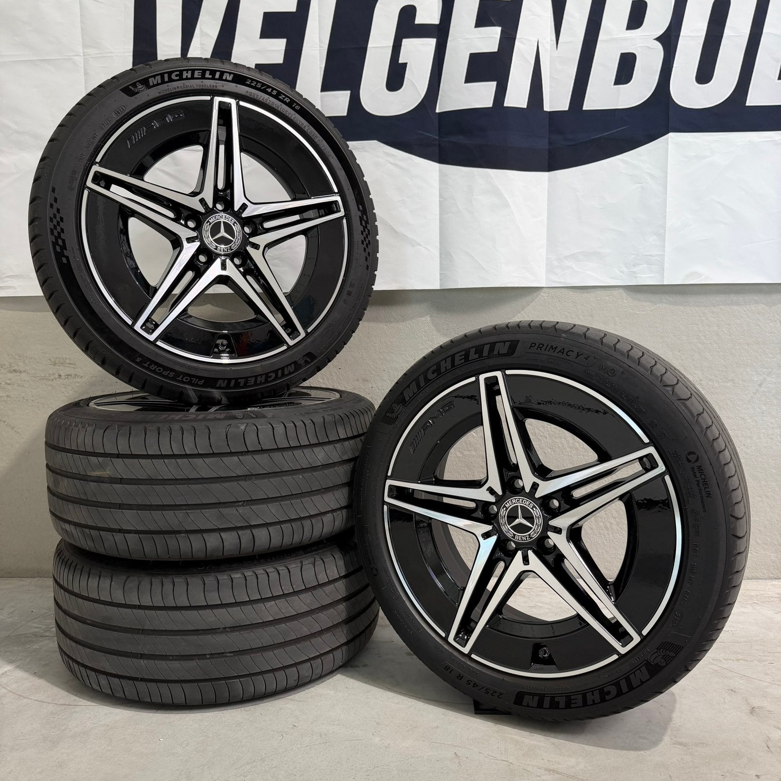 18 inch Origineel Mercedes C klasse AMG velgen W206 S206, 18 inch, Velgenboer@gmail.com, Gebruikt, Velgenboer