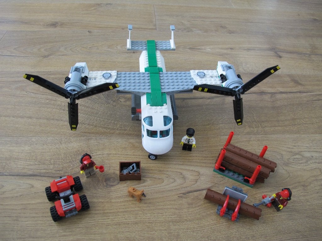 Lego City 60021 Hefschroef vrachtvliegtuig, Lego, Compleet, Ophalen of Verzenden, Complete set