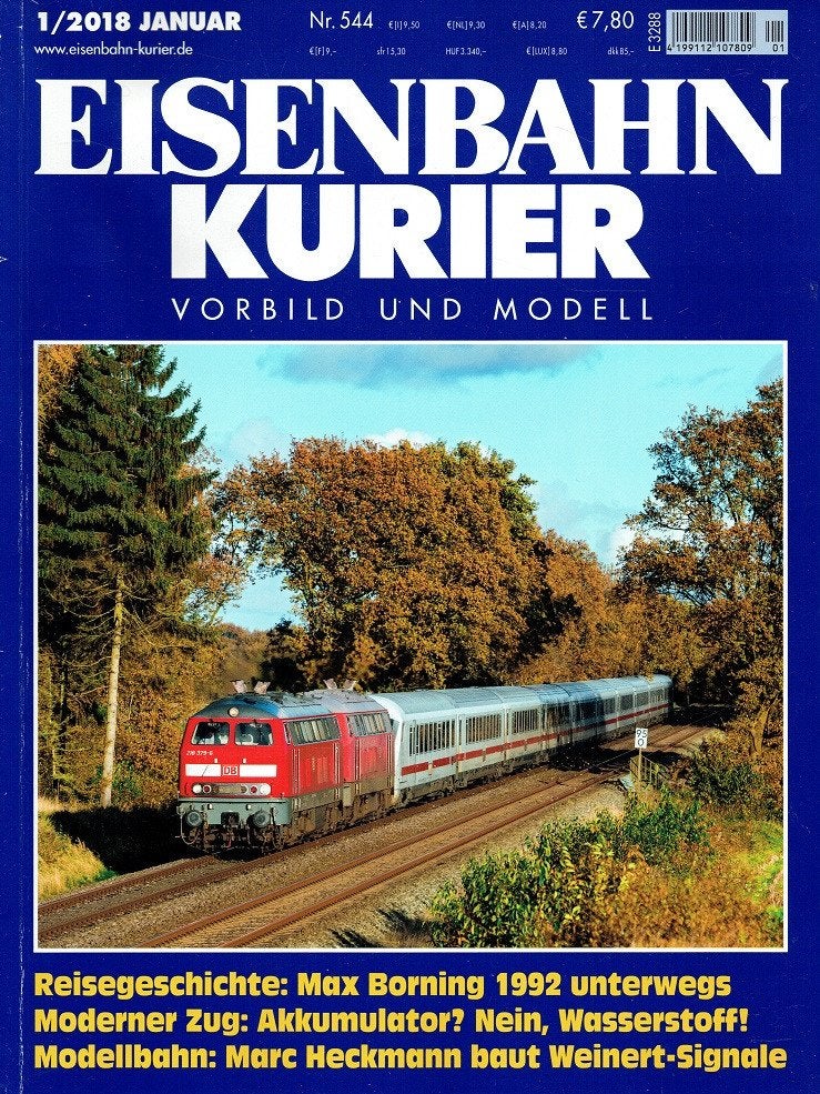 Eisenbahn Kurier 2018 nr. 544 (Duits magazine over treinen), Verzenden, Gelezen, Trein