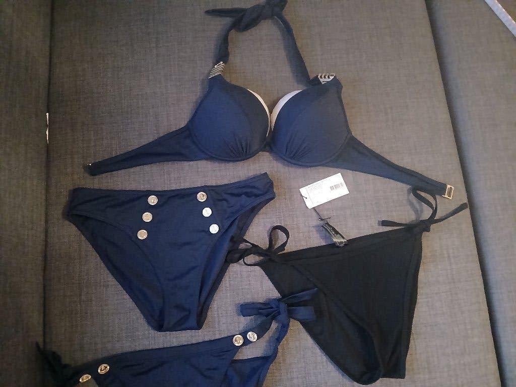 Marlies Dekkers Royal Navy 75C Bikini S Push-Up-Bikini, Kleding | Dames, Ophalen of Verzenden, Nieuw, Blauw, Bikini