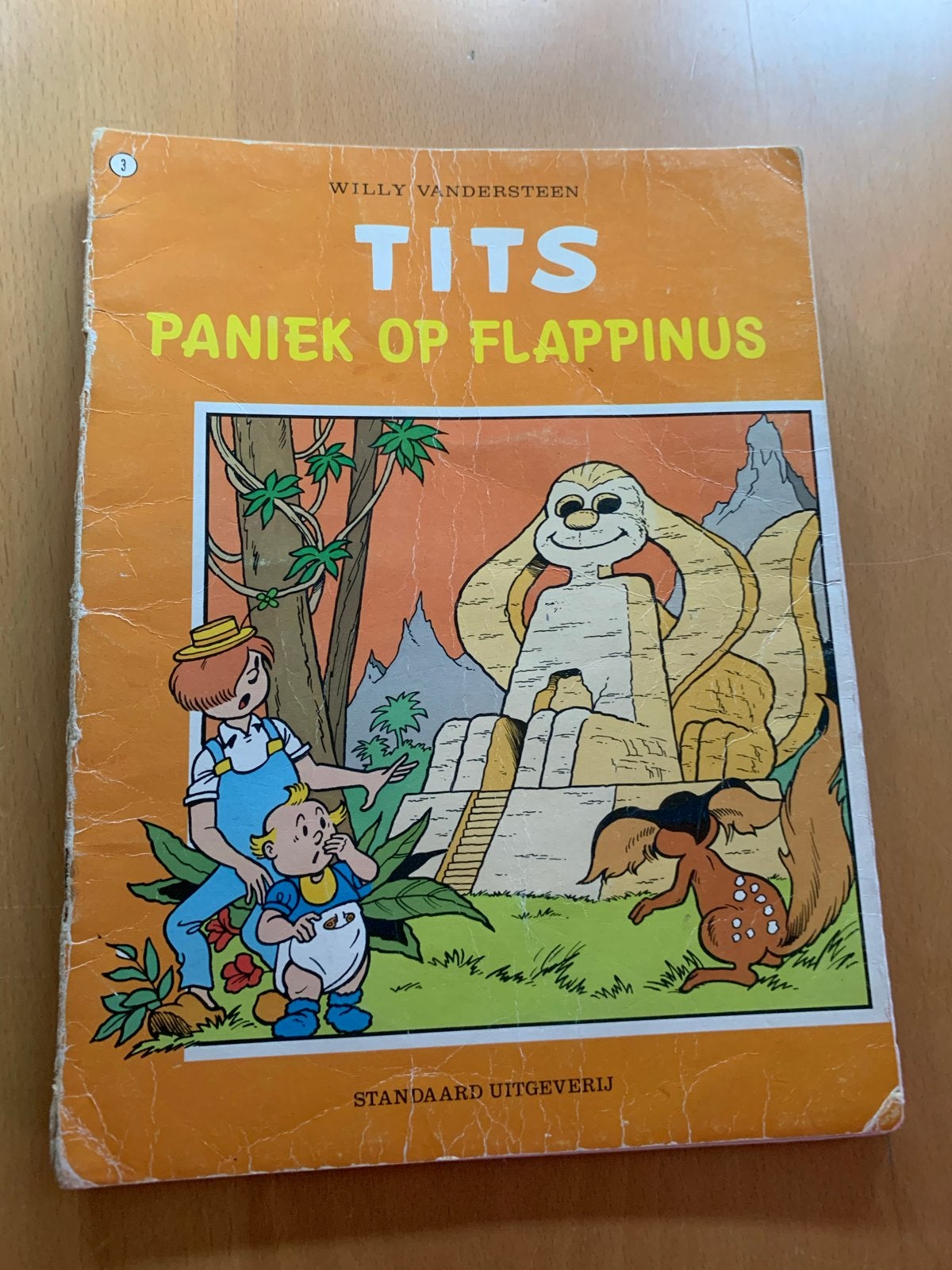 Tits: Paniek op Flappinus - Willy Vandersteen stripboek, Eén stripboek, Ophalen of Verzenden, Gelezen