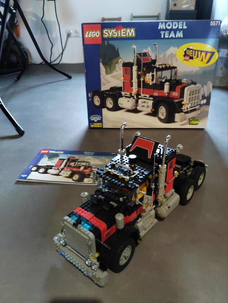 Lego 5571 Black Cat Model Team Vrachtwagen Origineel, Compleet, Gebruikt, Overige thema's, Lego