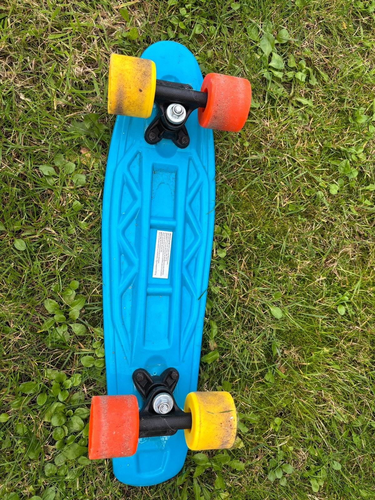 Blauw Skateboard voor Kinderen (3-8 jaar) - Weinig Gebruikt, Sport en Fitness, Ophalen, Zo goed als nieuw, Skateboard