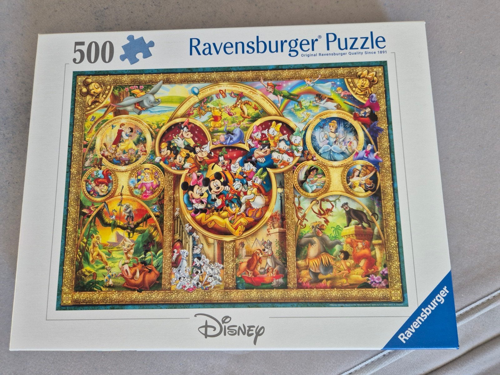 Ravensburger Disney puzzel 500 stukjes, Ophalen, Minder dan 500 stukjes, Zo goed als nieuw, Legpuzzel