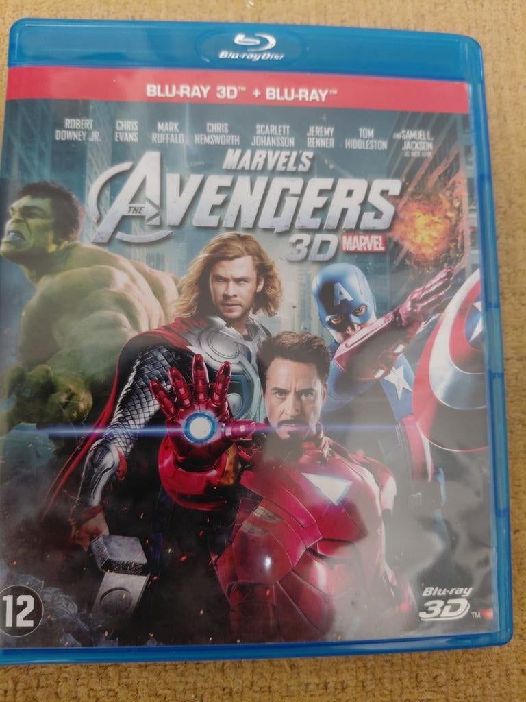 The Avengers 3D Blu-ray + Blu-ray - Marvel, Ophalen of Verzenden, Zo goed als nieuw, Actie