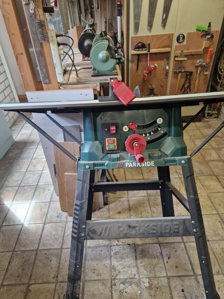 Parkside zaagmachine, Gebruikt, Overige typen, 600 tot 1200 watt, Ophalen of Verzenden