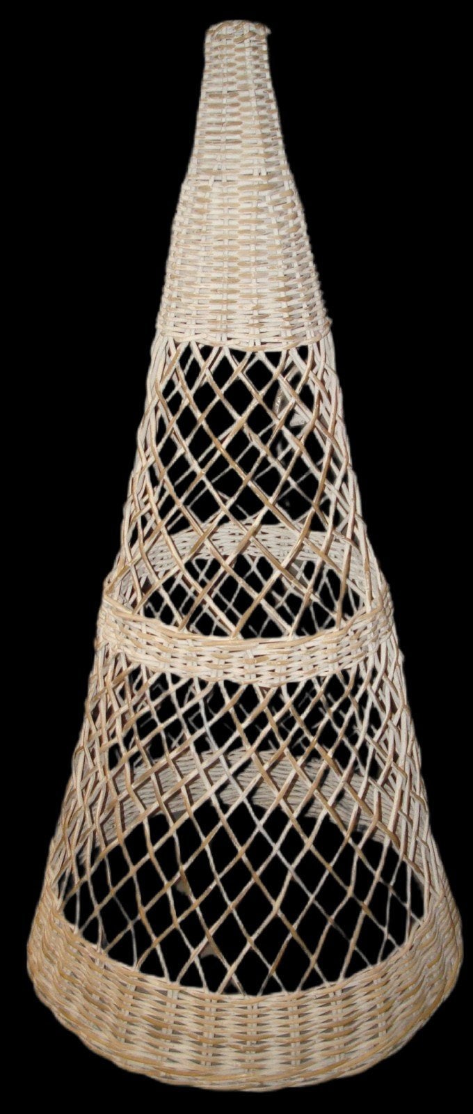 Rotan kerstboom met verlichting. 140 cm hoog, Ophalen