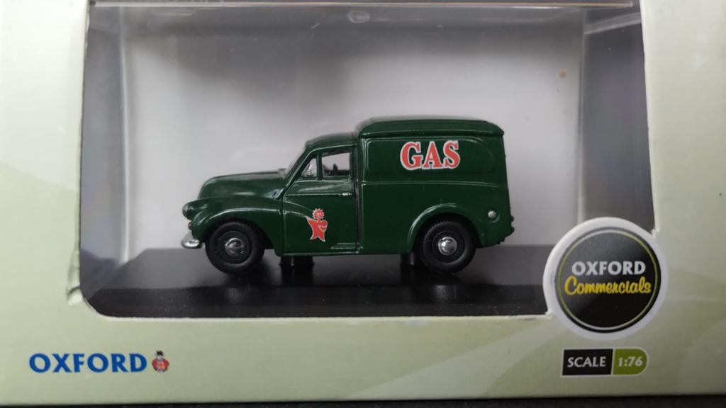 Morris Minor Van Gas 1:76 Oxford Diecast Pol, Auto, Verzenden, ., Nieuw