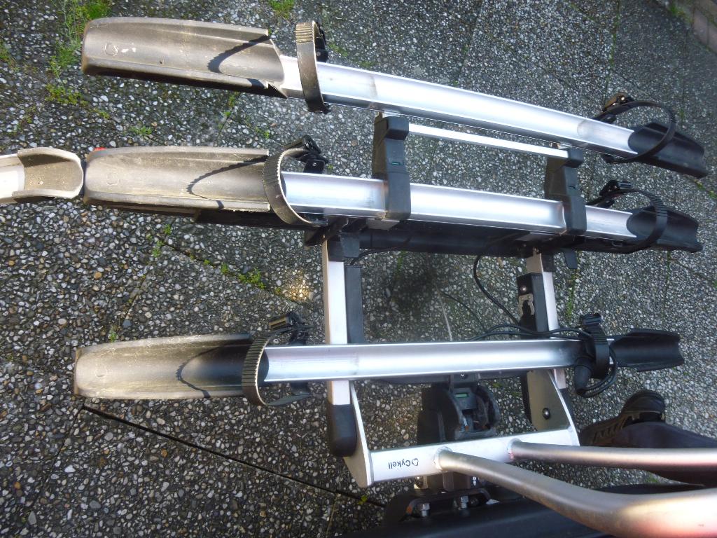 fietsendrager cykell voor 3 fietsen t21 t31 just click, Auto diversen, Fietsendragers, Ophalen, 3 fietsen of meer, Gebruikt, Trekhaakdrager