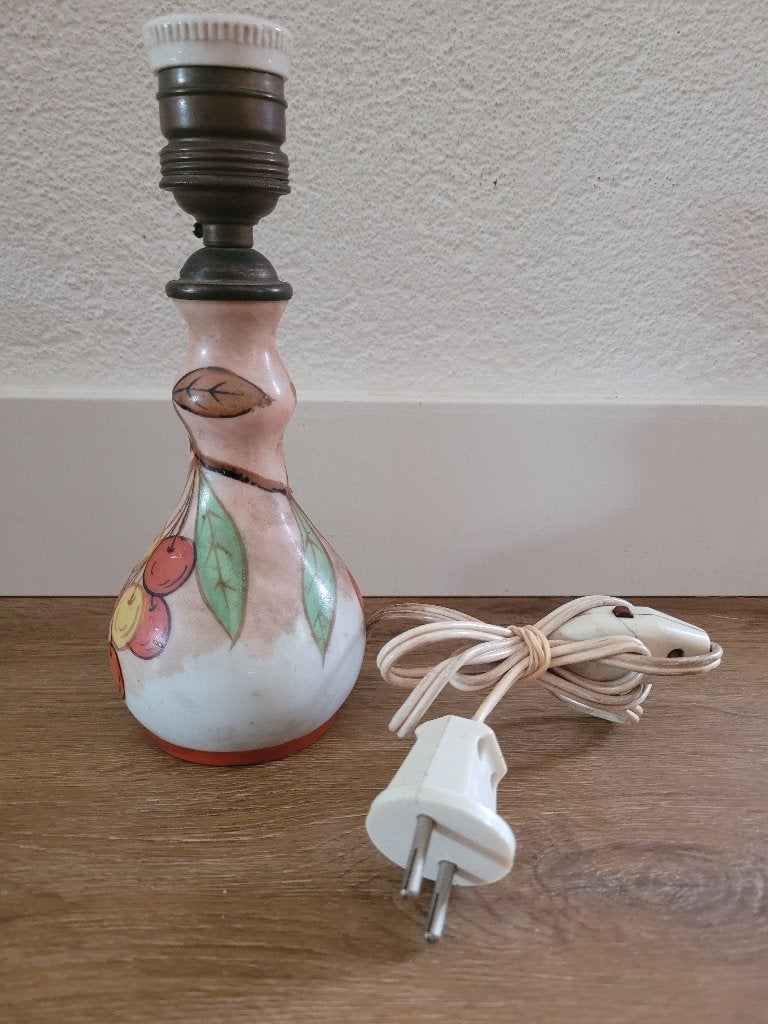 Frans Art Nouveau lampvoetje met aan/uit schakelaar werkend, Ophalen of Verzenden