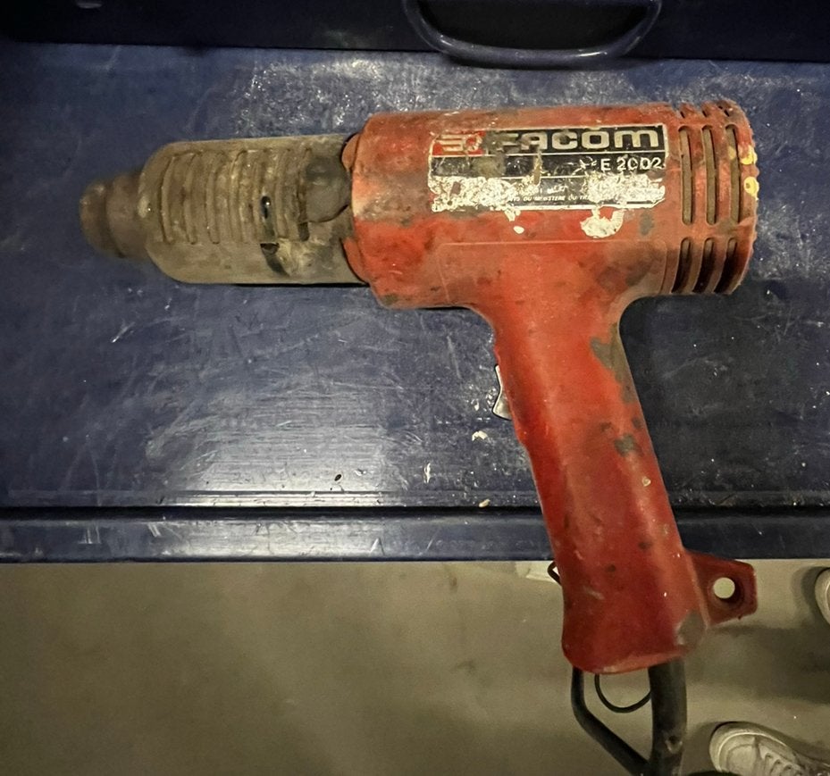Facom heteluchtpistool/verfbrander, Ophalen, Gebruikt