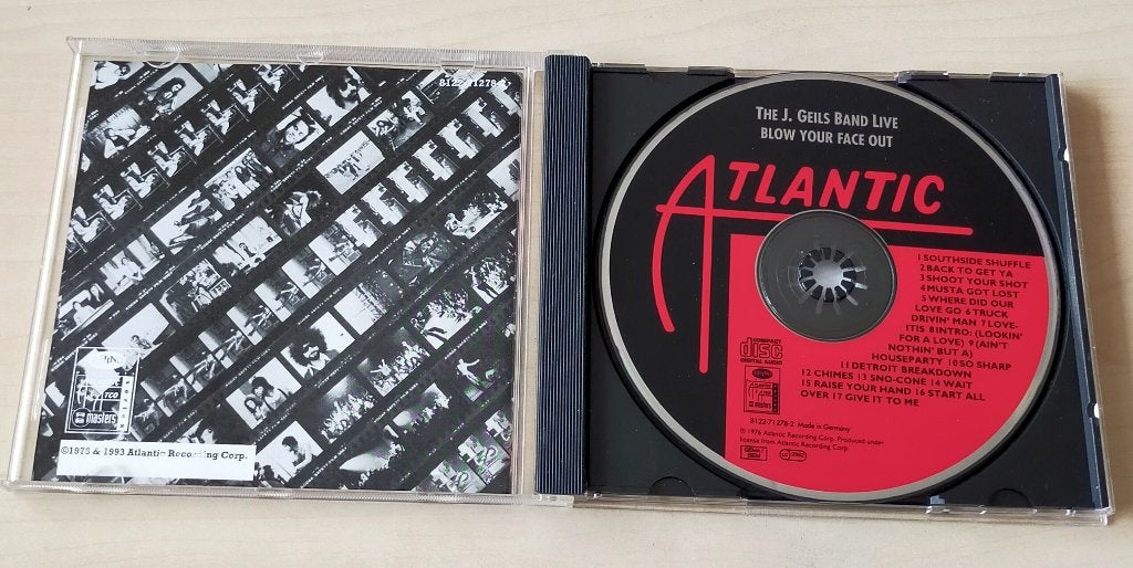The J. Geils Band - Blow Your Face Out CD 1976/1993 Live, Cd's en Dvd's, Cd's | Rock, Ophalen of Verzenden, Zo goed als nieuw