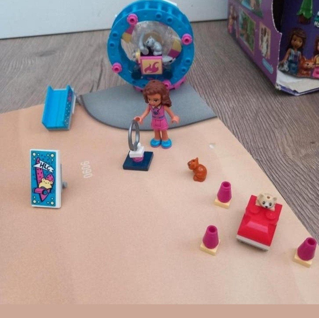 Lego friends olivia's hamster circus/ speelplaats, Ophalen of Verzenden, Zo goed als nieuw, Complete set