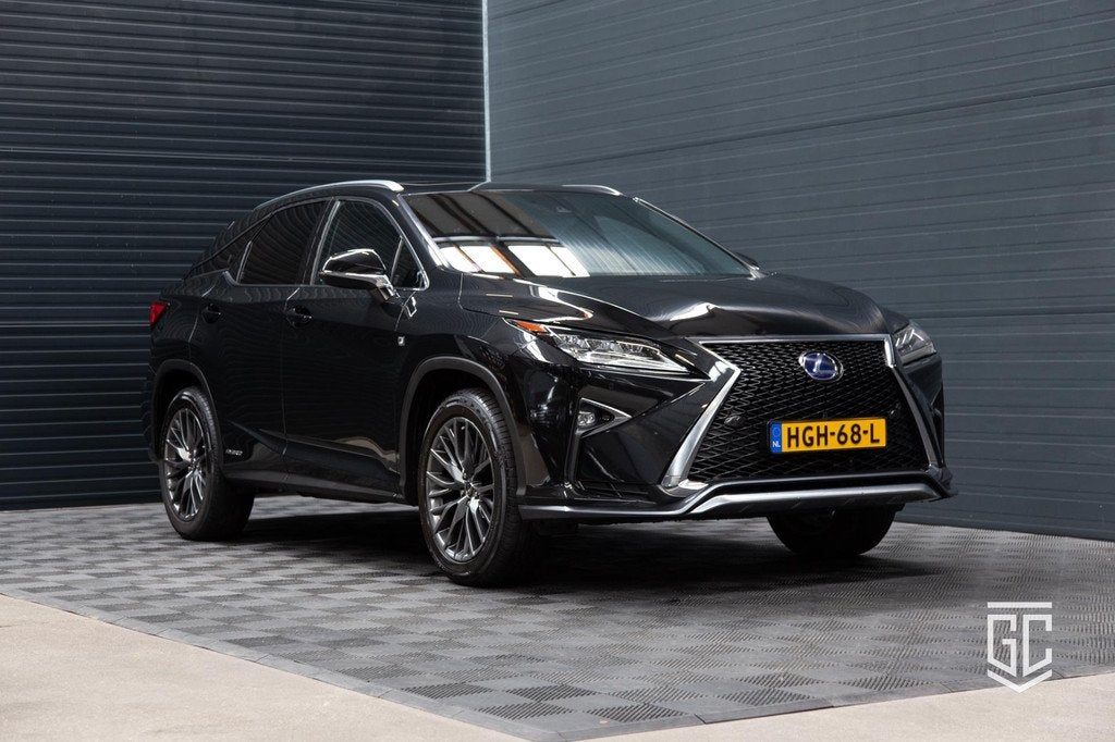Lexus RX 450h 4WD F Sport Line, Auto's, Lexus, Automaat, Adaptive Cruise Control, 2000 kg, Zwart