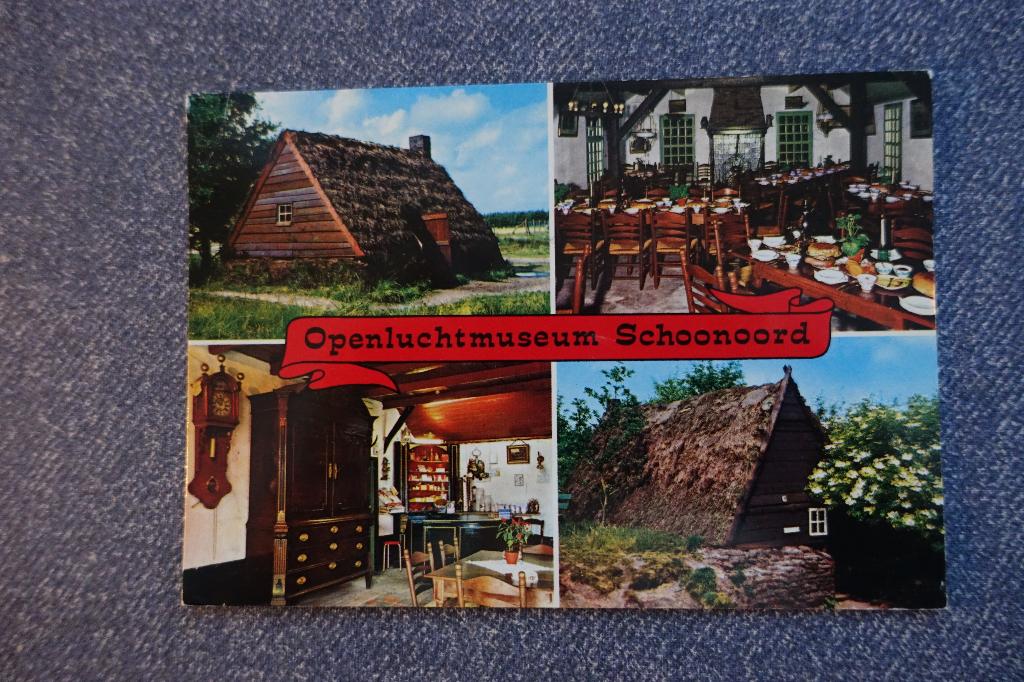 Schoonoord. Openluchtmuseum “De Zeven Marken”, Verzamelen, Ansichtkaarten | Nederland, Gelopen, Drenthe, 1980 tot heden, Ophalen of Verzenden