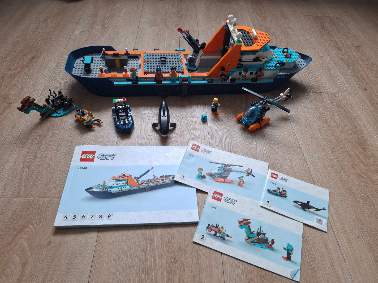 Complete LEGO Set City Oceaan Onderzoeksschip 60368, Ophalen of Verzenden, Zo goed als nieuw, Overige merken