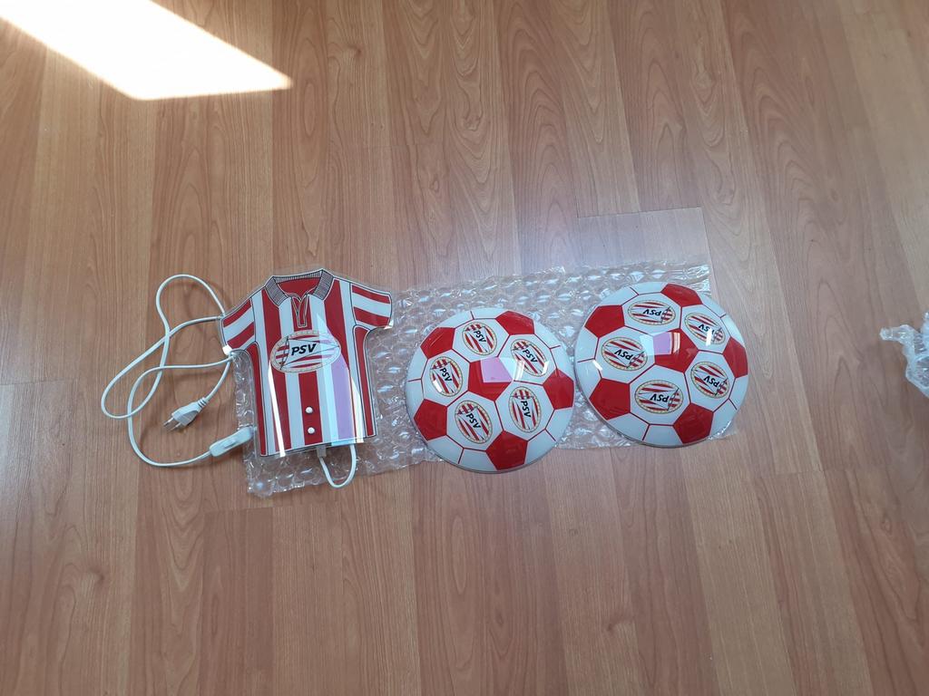 PSV Lampen Set: 1x Wandlamp, 2x Plafondlamp - Goede Staat, Ophalen of Verzenden, Gebruikt, Glas, PSV