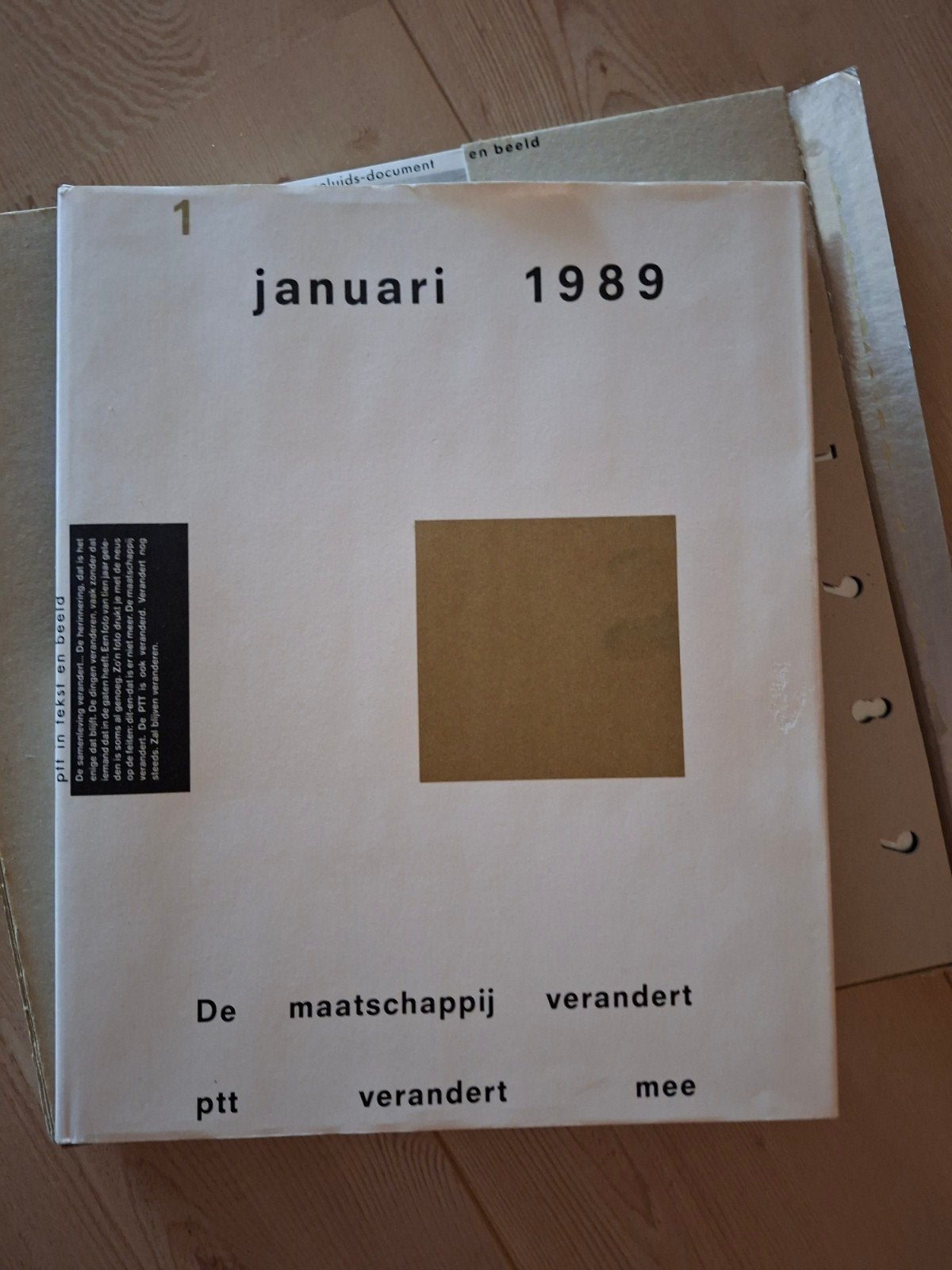 Boek ptt 1989 met lp, Ophalen of Verzenden, Gebruikt