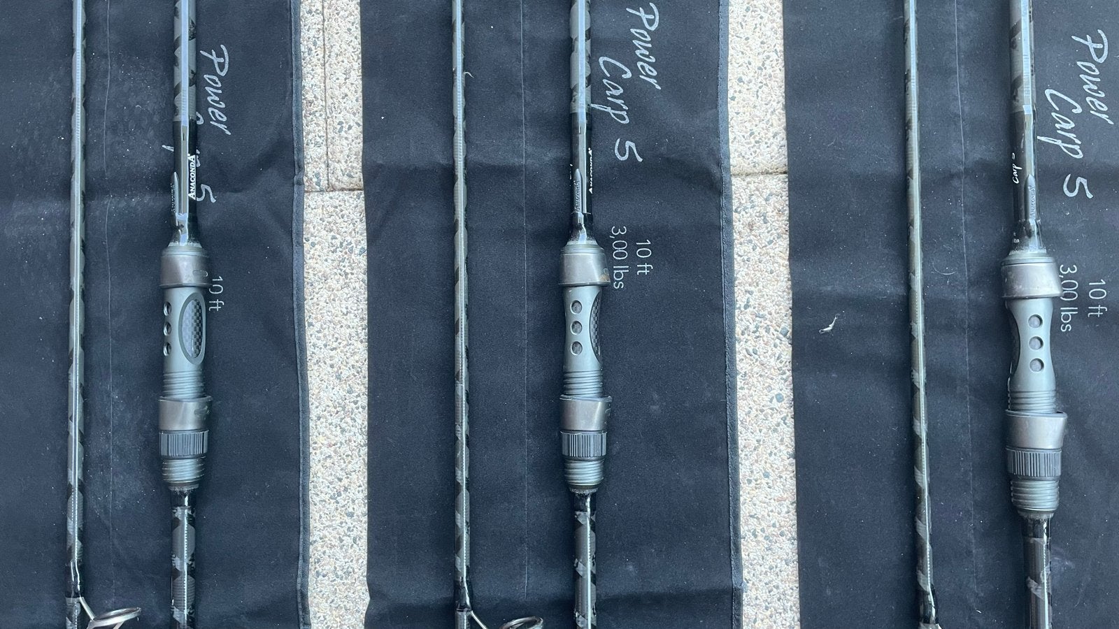 Anaconda Power Carp 5 Hengels (3 stuks), NIEUWSTAAT, Ophalen, Zo goed als nieuw, Werphengel