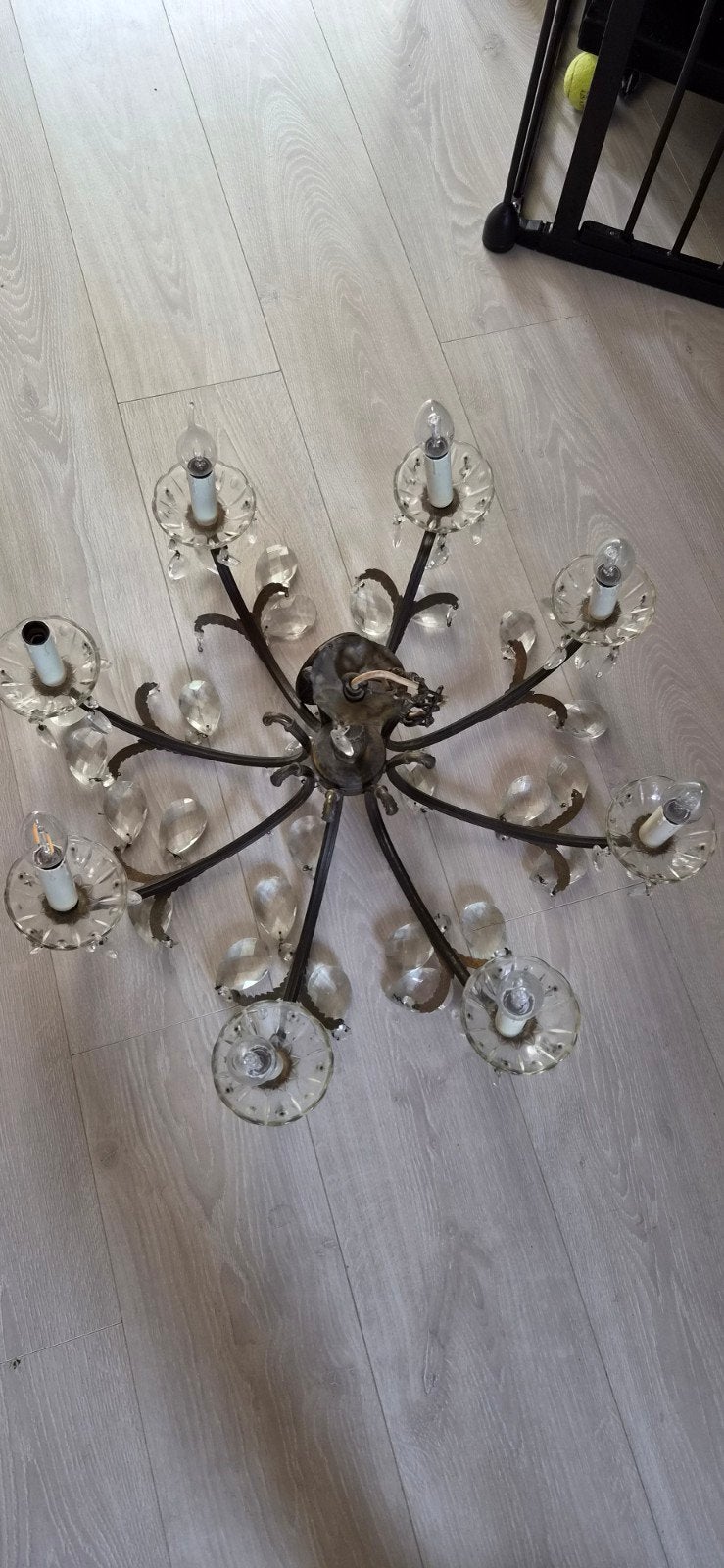 Grote  kroonluchter  +-75cm, Ophalen, Gebruikt, Klassiek, E14 (klein)