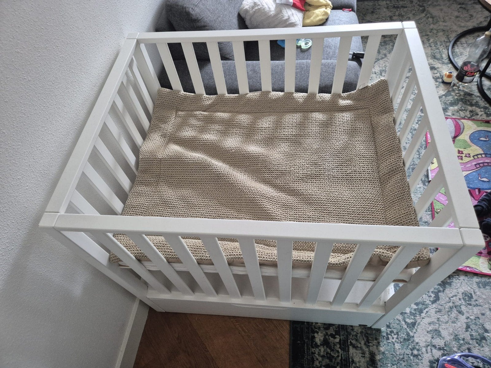 TWF box met lade - Wit, Ophalen, Zo goed als nieuw, Minder dan 140 cm, Minder dan 70 cm