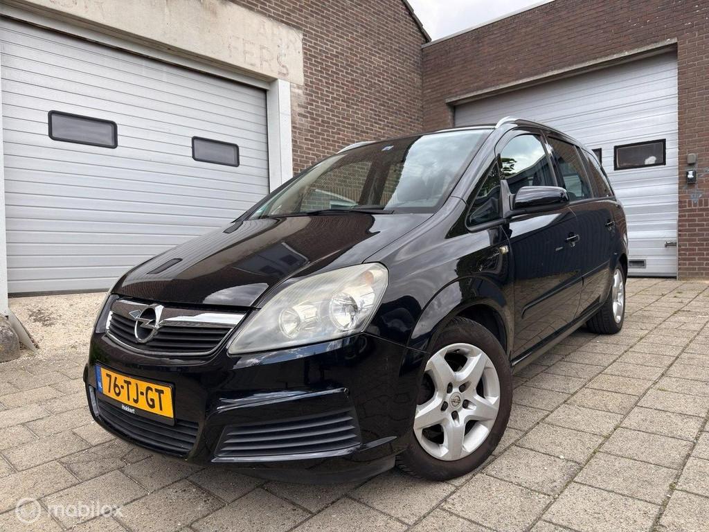 Opel Zafira 1.8 Enjoy, Gebruikt, 4 cilinders, Zwart, Origineel Nederlands