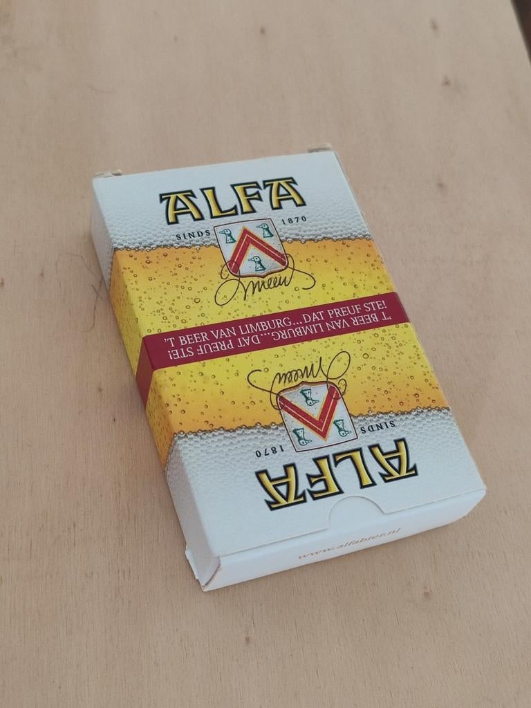 Alfa bier speelkaarten, Ophalen of Verzenden, Zo goed als nieuw, Overige merken