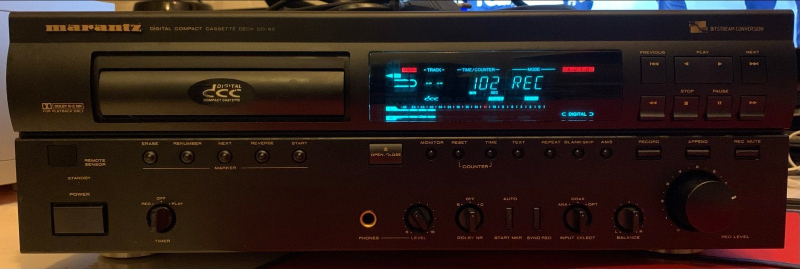 Marantz Digital Compact Cassette Deck DCC DD82, Ophalen of Verzenden, Enkel, Marantz, Tiptoetsen