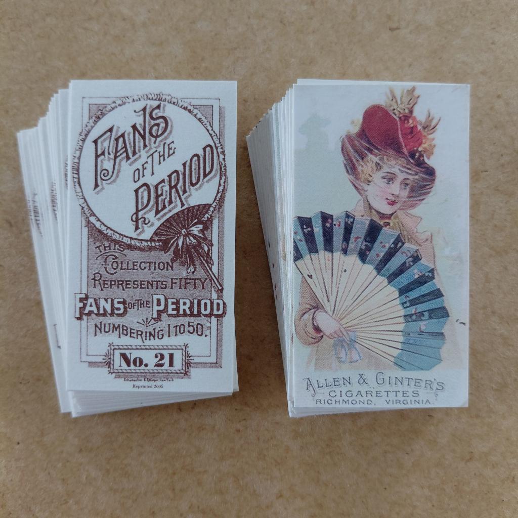Fans of the Period complete set 50 cigarette cards REPRO, Ophalen, Zo goed als nieuw