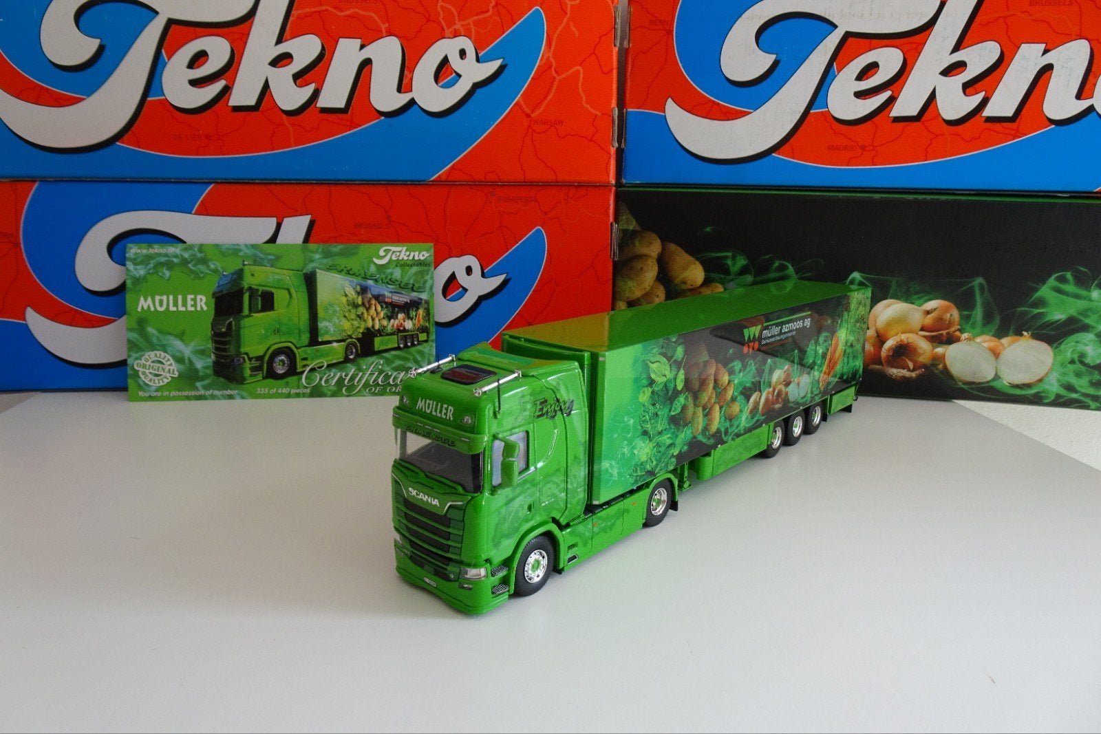 Müller Scania 590S - Tekno, Ophalen of Verzenden, Nieuw, Bus of Vrachtwagen, Tekno