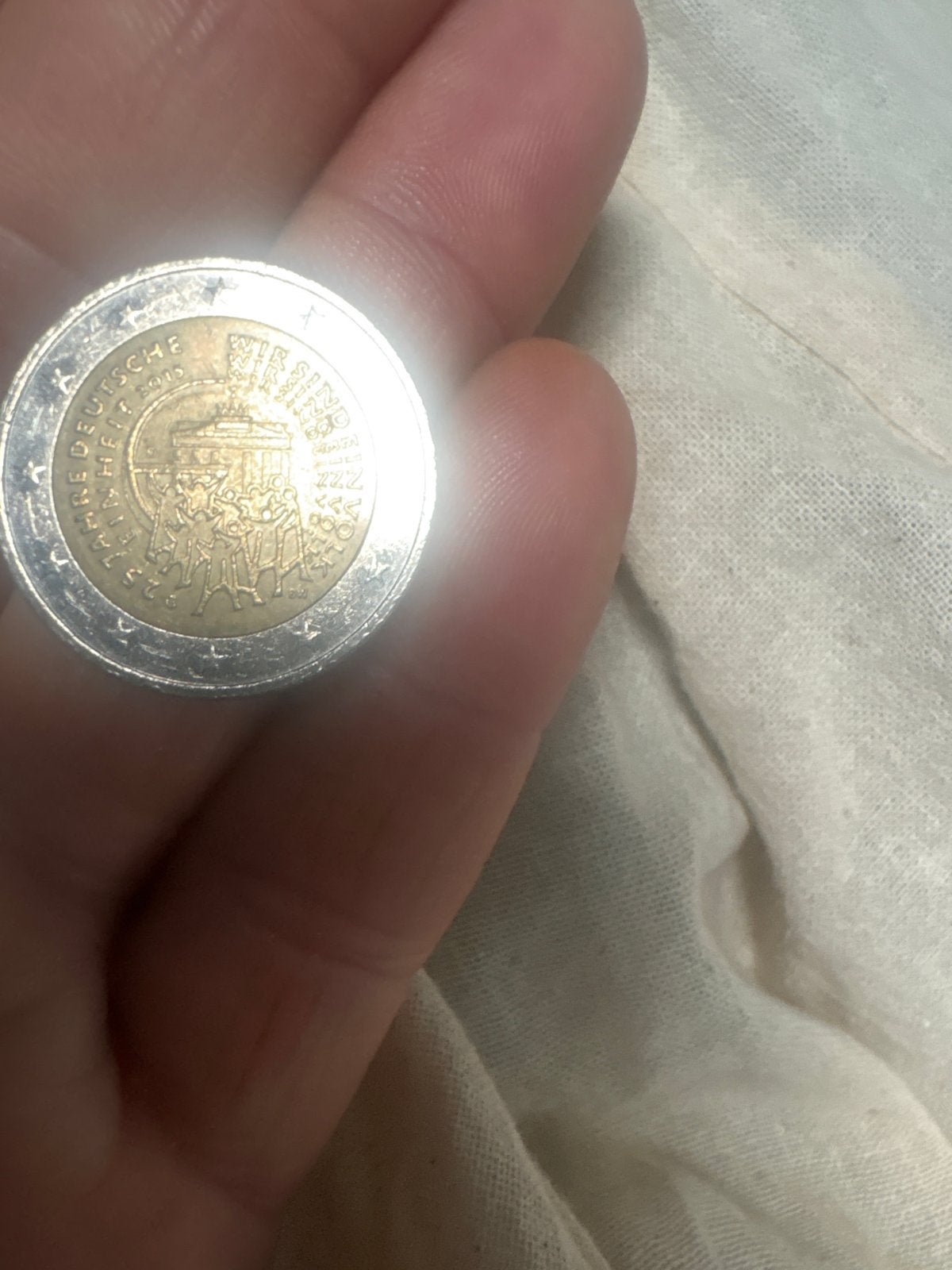 Zeldzame Duitse 2 Euro munt - 25 Jaar Duitse Eenheid, Postzegels en Munten, Munten | Europa | Euromunten, Ophalen of Verzenden