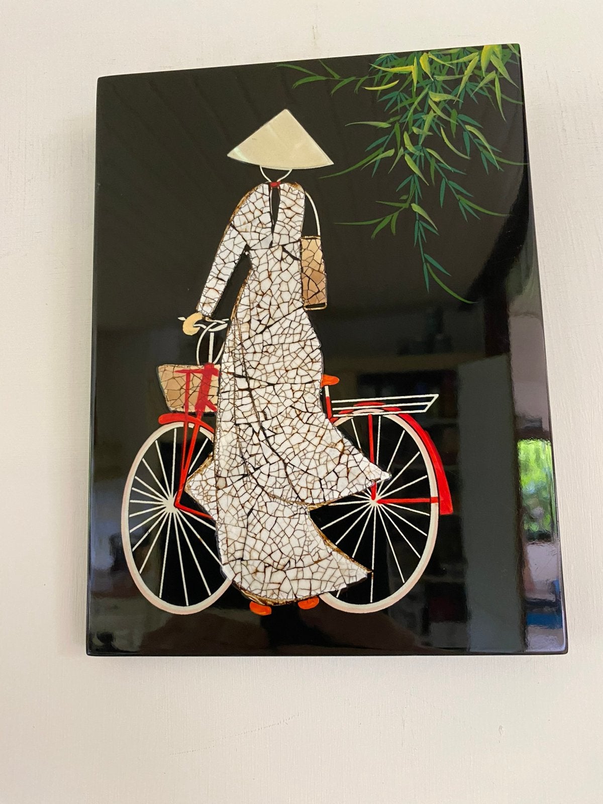 Vietnamese student eierschelp schilderij, Ophalen of Verzenden, Schilderij