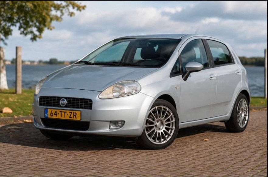 Fiat Punto 1.4-16V/APK FEB 2027/17 INCH/CRUISE/TREKHAAK/NAP, Auto's, Voorwielaandrijving, Stof, 40 €/maand, Xenon verlichting