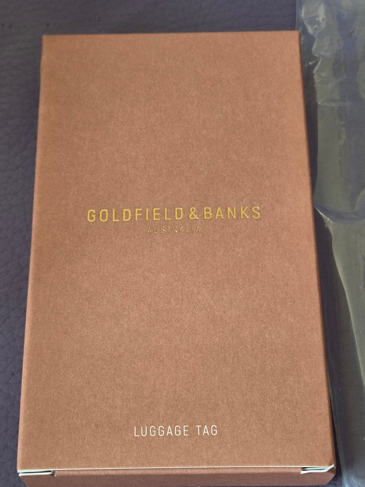 Goldfield & Banks Luxe Bagagelabel - Nieuw in Doos, Verzenden, Beige, Minder dan 40 cm, Minder dan 20 cm
