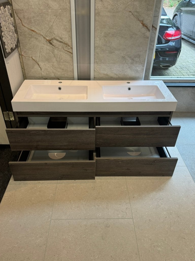 Badkamermeubel 140cm Crey Canyon van €2355 nu €850 NEW!, Huis en Inrichting, Brauer, 100 tot 150 cm, Ophalen of Verzenden, Minder dan 100 cm