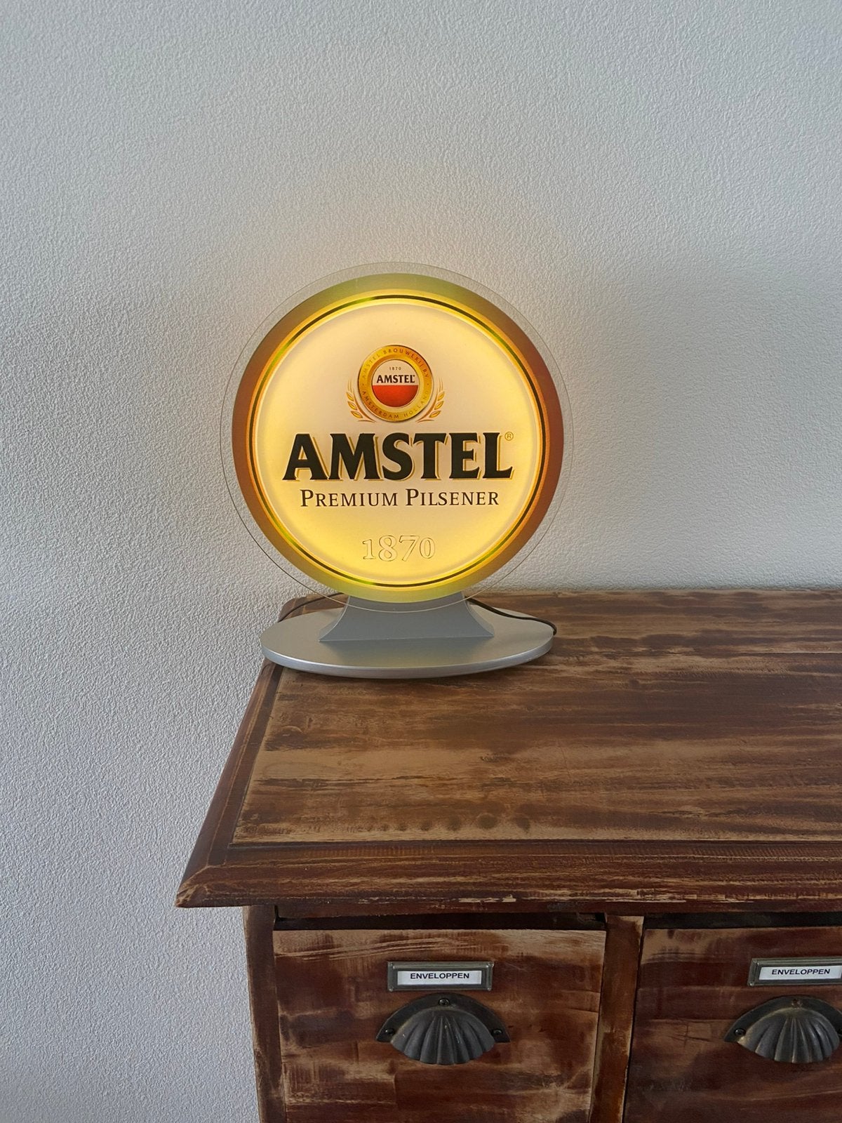 Amstel lichtbak led, Ophalen of Verzenden, Zo goed als nieuw, Reclamebord, Plaat of Schild, Amstel