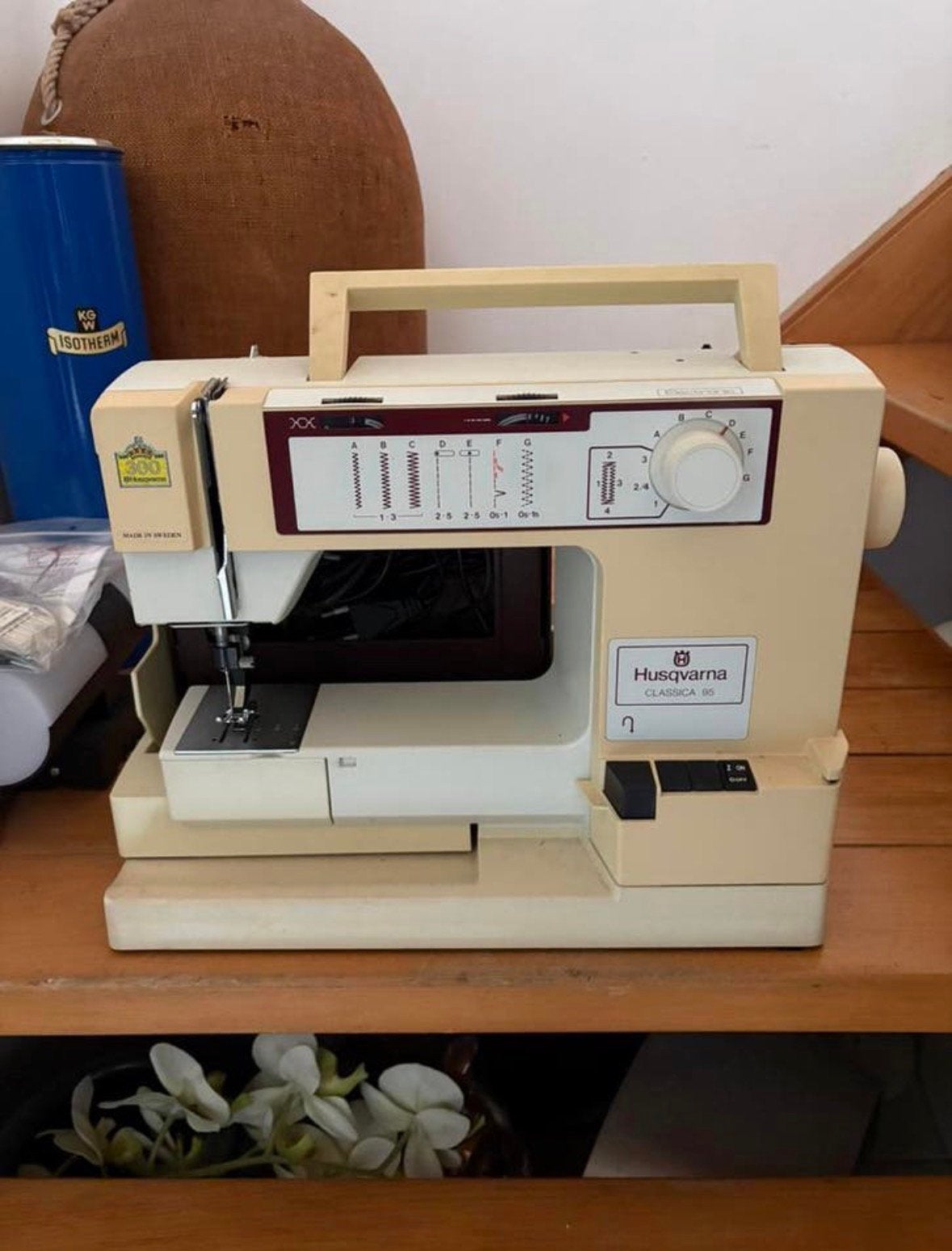 Husqvarna classica 95 naaimachine, Hobby en Vrije tijd, Ophalen, Gebruikt, Naaimachine, Husqvarna