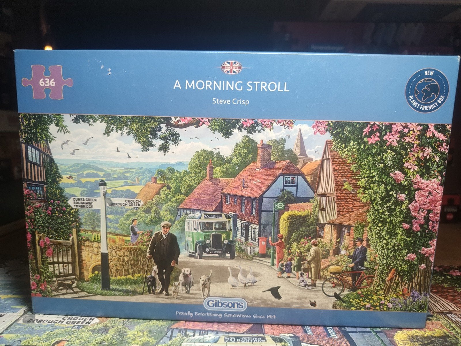 Gibsons puzzel 636 stukjes A Morning Stroll, Ophalen of Verzenden, 500 t/m 1500 stukjes, Gebruikt, Legpuzzel