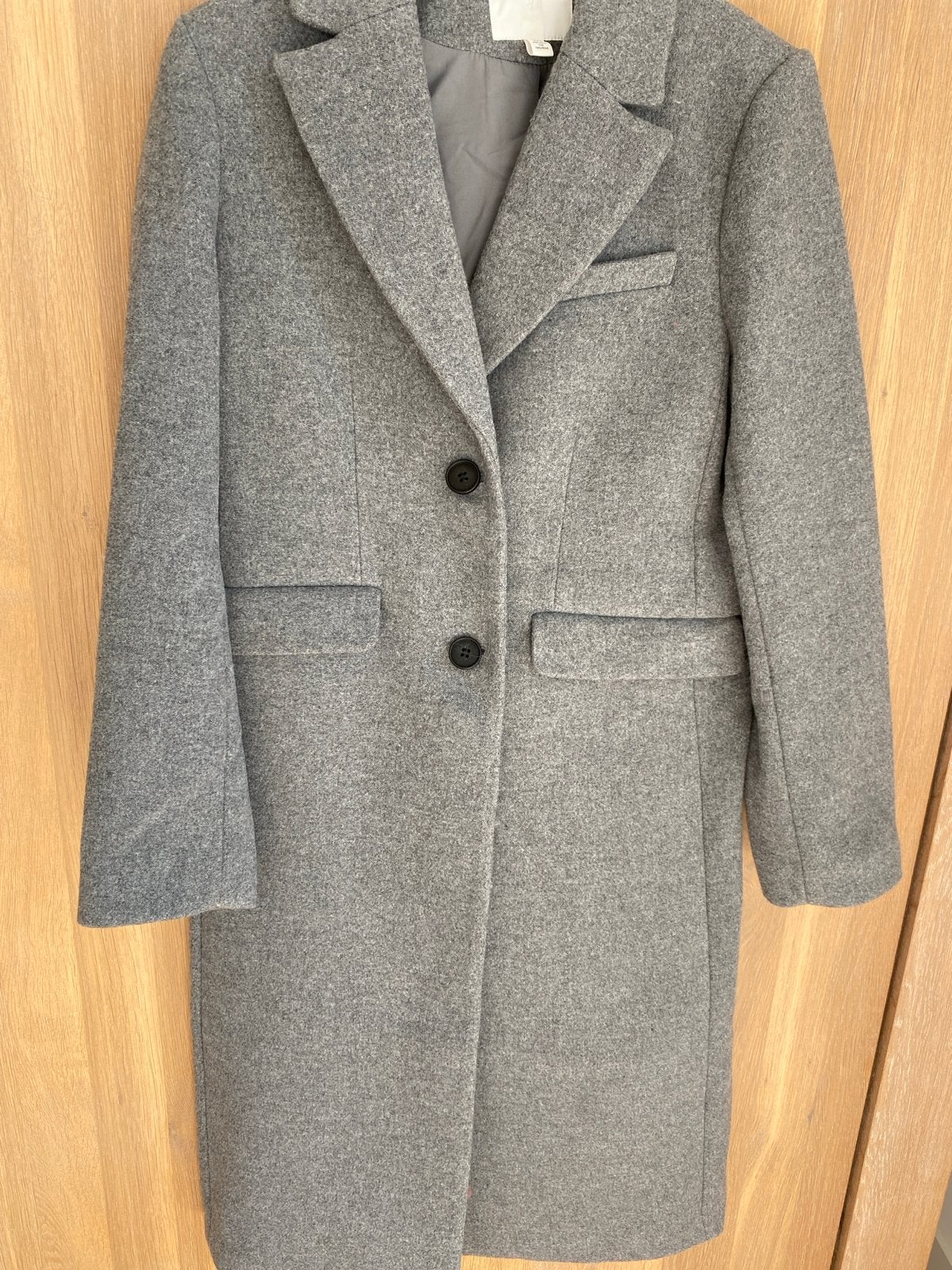 Nieuwe grijze mantel van H&M, maat 34 (XS), Ophalen of Verzenden, Nieuw, Maat 34 (XS) of kleiner, Grijs