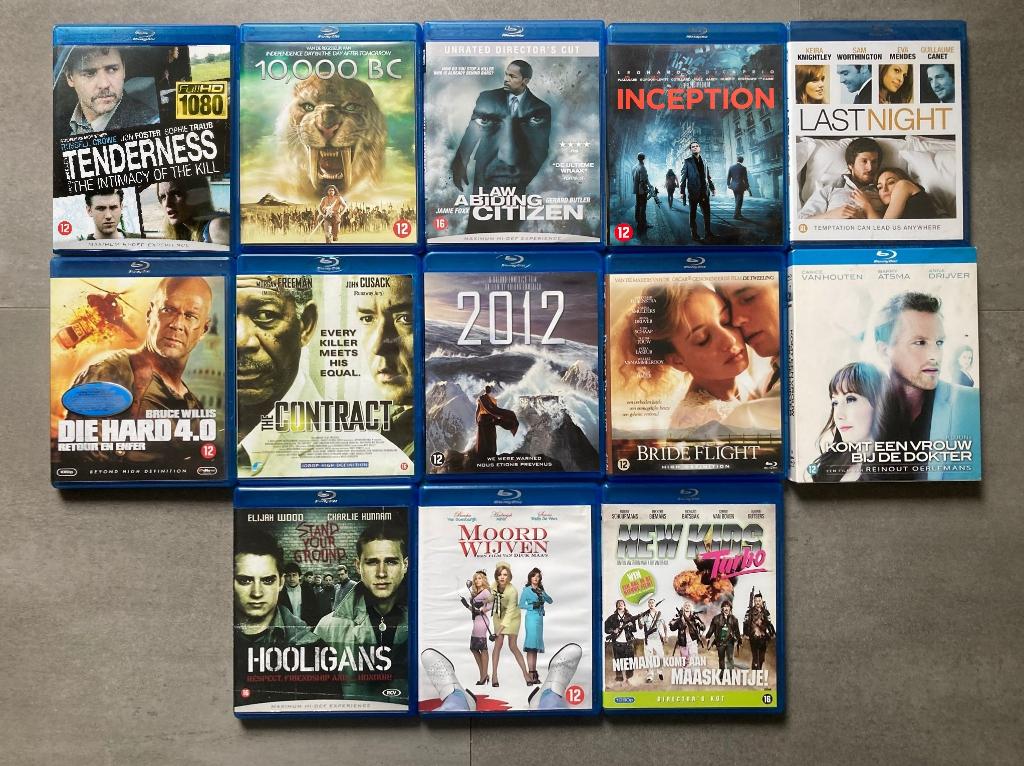Blu-Ray collectie:Die Hard,Bride,Law Abiding,Tenderness,NewK, Ophalen of Verzenden, Zo goed als nieuw, Overige genres