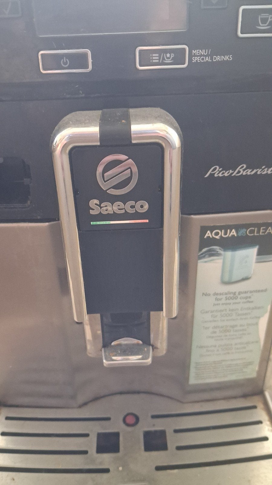 Saeco PicoBaristo Espresso Apparaat -, Ophalen, Afneembaar waterreservoir, Gebruikt, Espresso apparaat