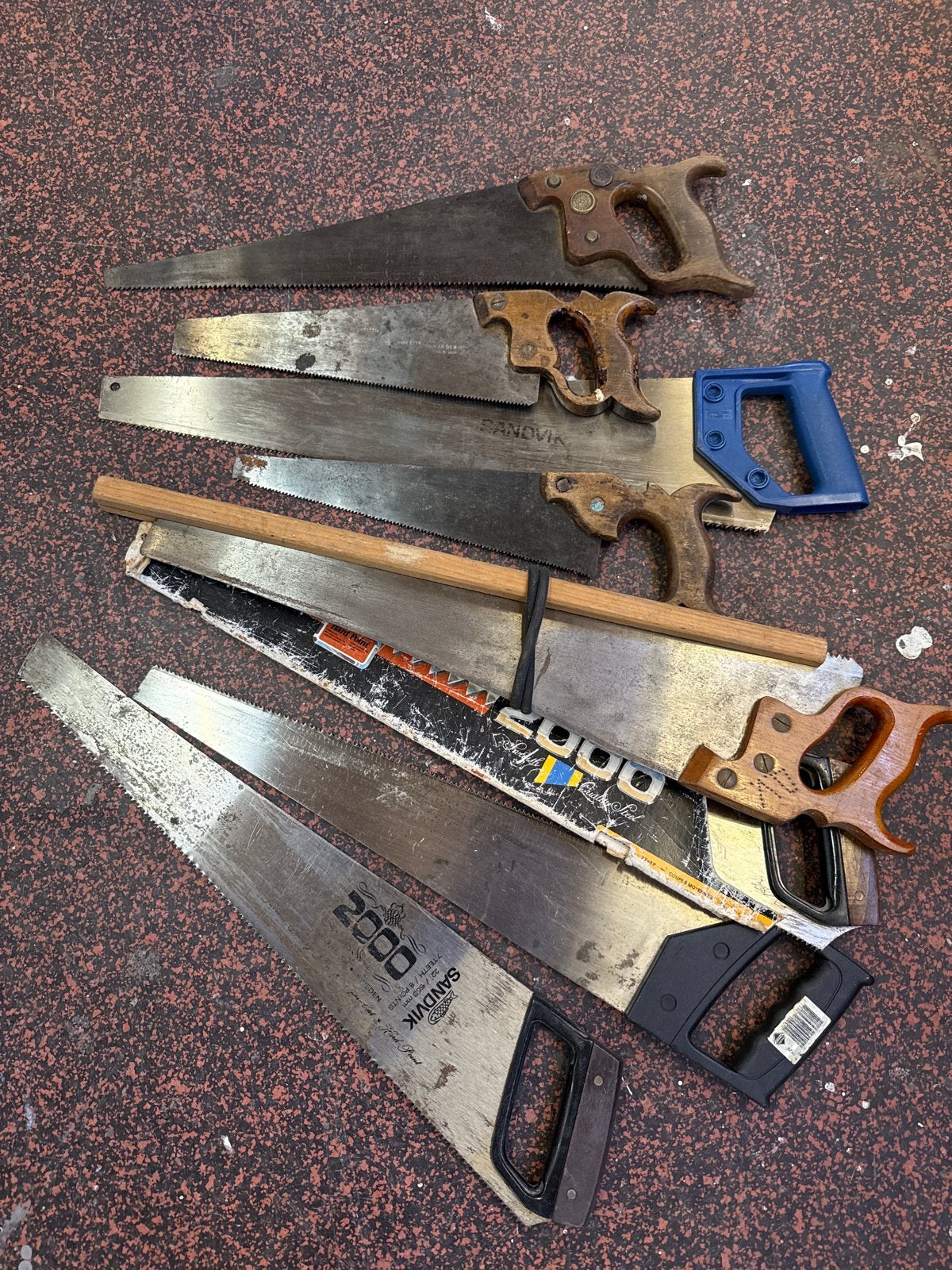 Diverse handzagen - set van 8 stuks, Ophalen of Verzenden, Gebruikt, Zaag, Overige merken