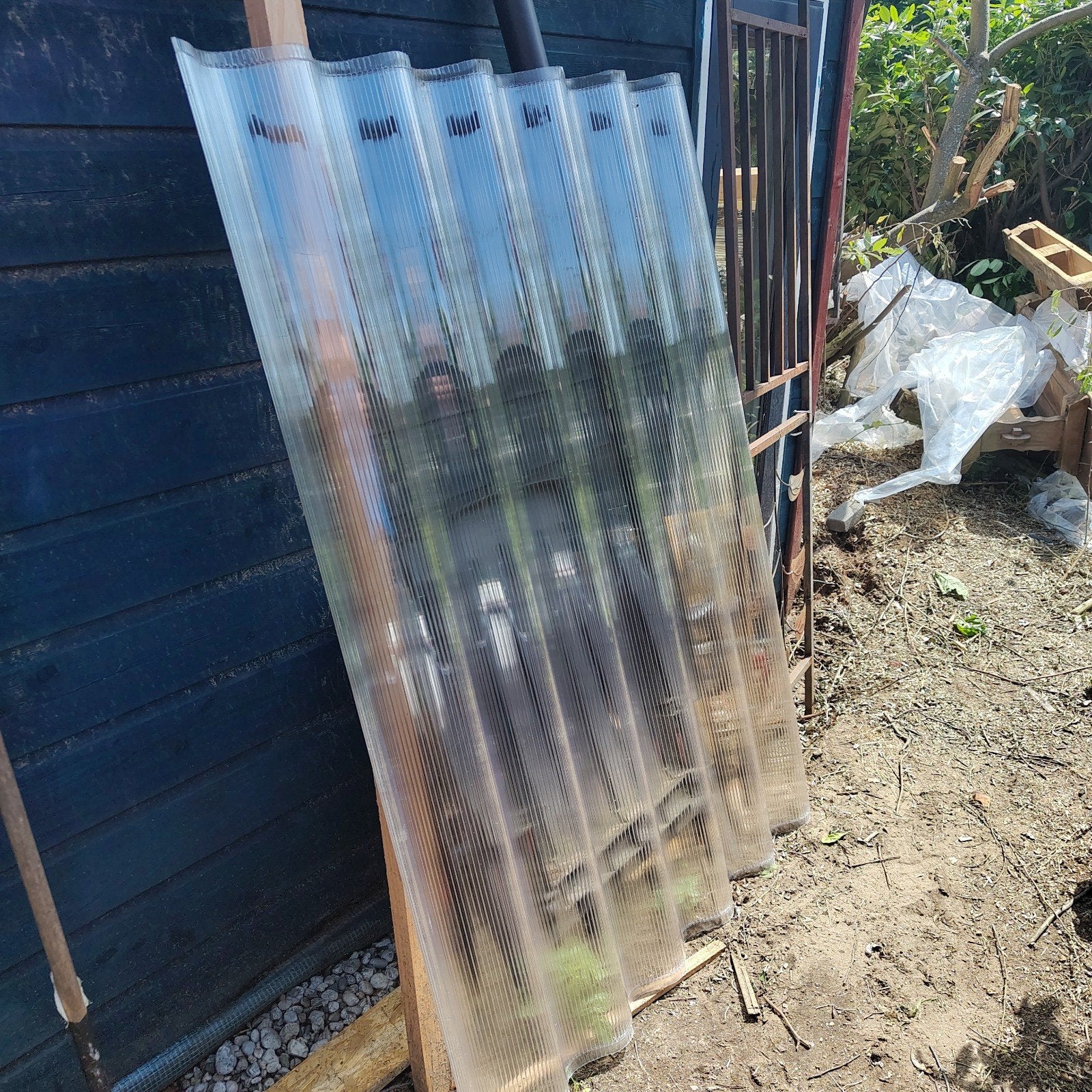 110x153cm | Polycarbonaat golfplaat, Doe-het-zelf en Verbouw, Dakpannen en Dakbedekking, Ophalen, Kunststof, Zwart, Nieuw