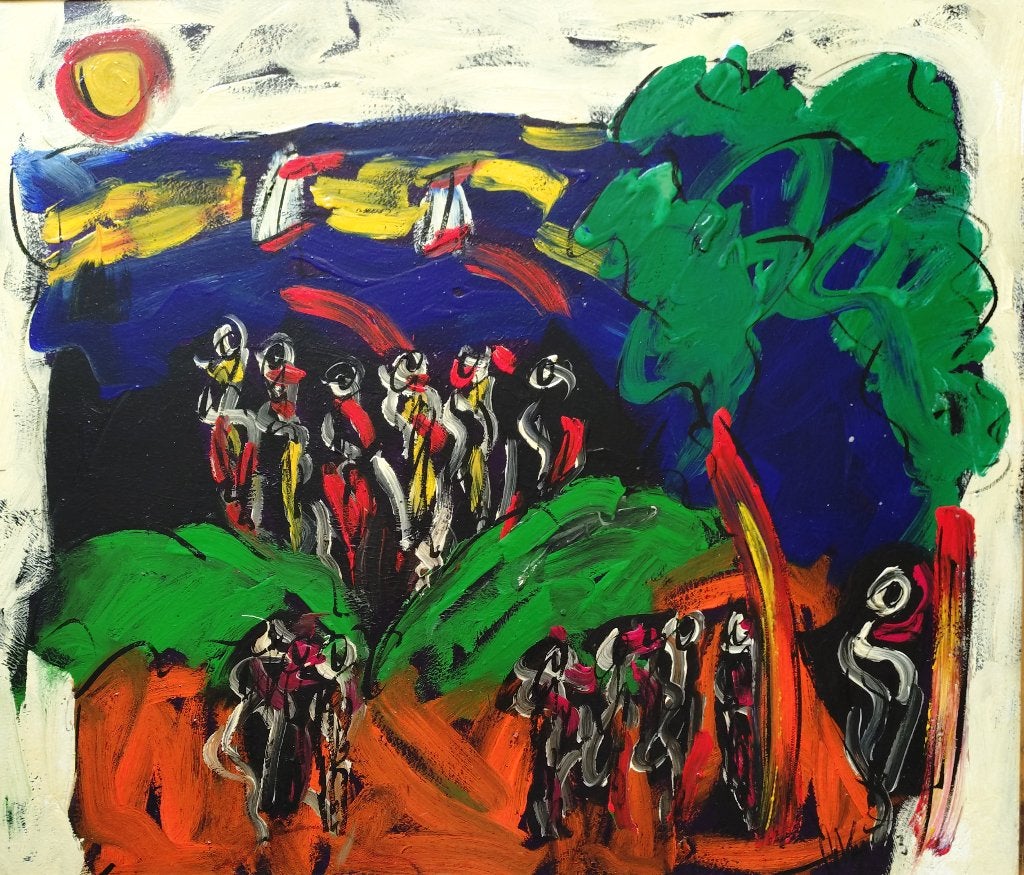 Peter Robert Keil (geb 1942)==am Wannsee in Berlin==, Antiek en Kunst, Kunst | Schilderijen | Klassiek, Ophalen