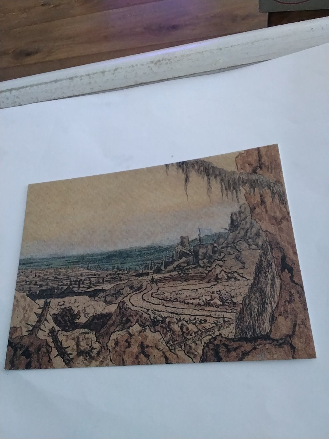 kaart Hercules Segers - Gezicht met weg en bemoste tak, Ophalen of Verzenden, Voor 1920, Ongelopen