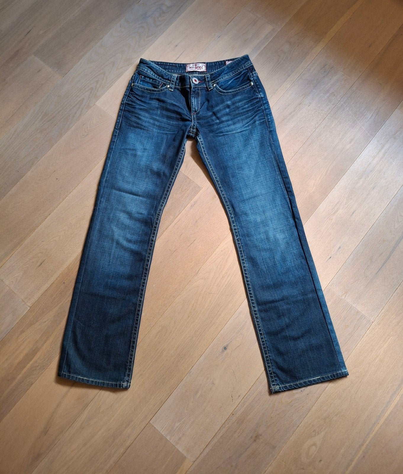 MY GOD nieuwe spijkerbroek. Mt 31, Verzenden, Nieuw, Blauw, W30 - W32 (confectie 38/40)
