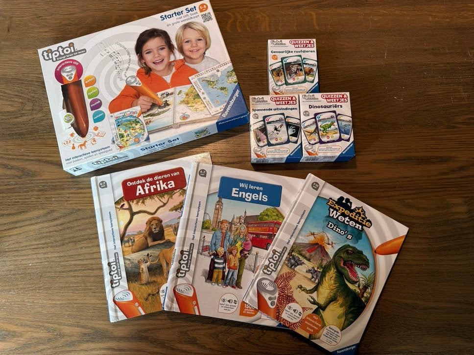 Tiptoi Starter Set + 3 boeken en 3 quizzen, Ophalen of Verzenden, Gebruikt, Ontdekken, Met geluid